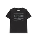 MATIN KIM MATIN KIM T-Shirt Crease Top (Black)