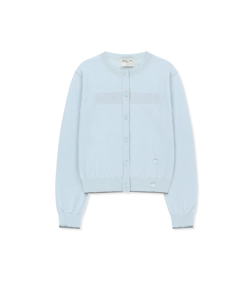 MATIN KIM MATIN KIM Sheer Cardigan for Women in Light Blue