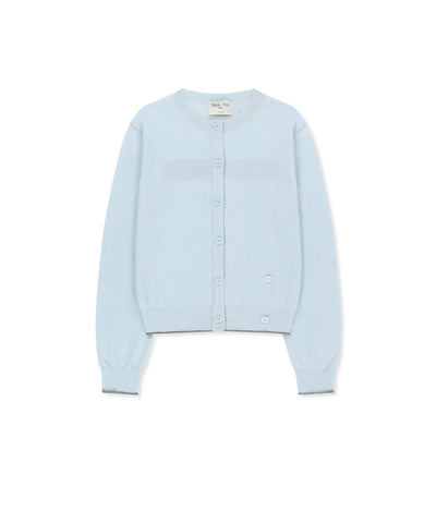 MATIN KIM Sheer Cardigan for Women in Light Blue