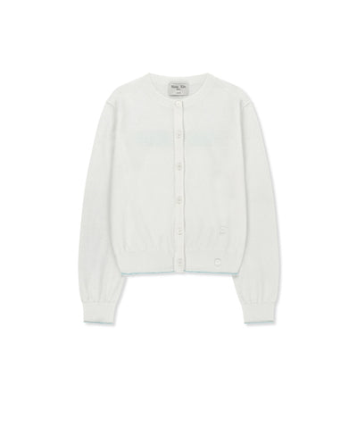 MATIN KIM Sheer Cardigan for Women in White