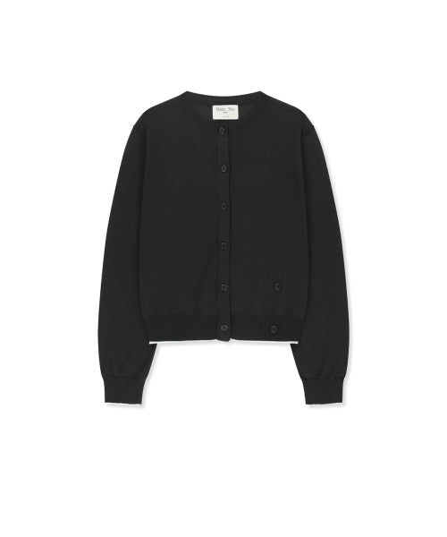 MATIN KIM MATIN KIM Sheer Cardigan for Women in Black