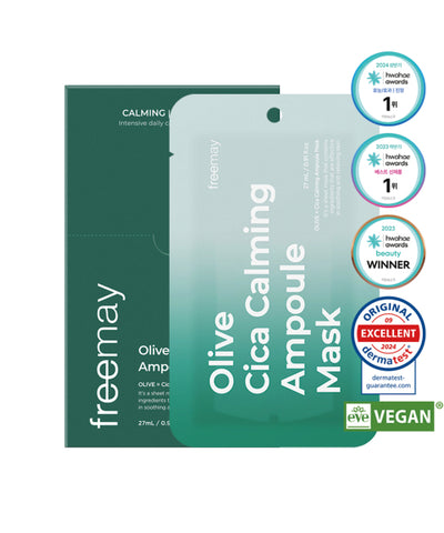 FREEMAY Primey Olive Cica Calming Ampoule Mask 10P