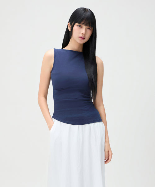 MIXXO MIXXO T-Shirt Shirring Sleeveless C