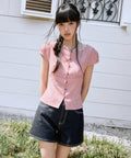 MIXXO MIXXO Gingham Check Blouse (Size M)
