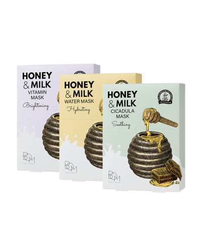 B.O.M Honey & Milk Mask (10 sheets)