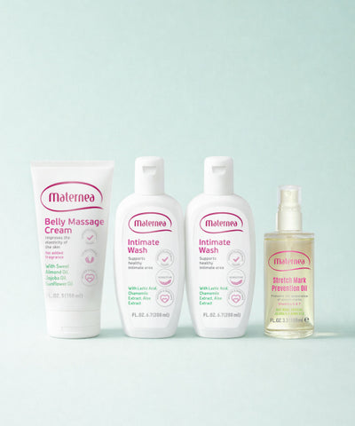 Maternea Pregnancy/Maternity D-Line Care Gift Set (2 Feminine Cleanser + 1 Belly Cream + 1 Firming Oil)
