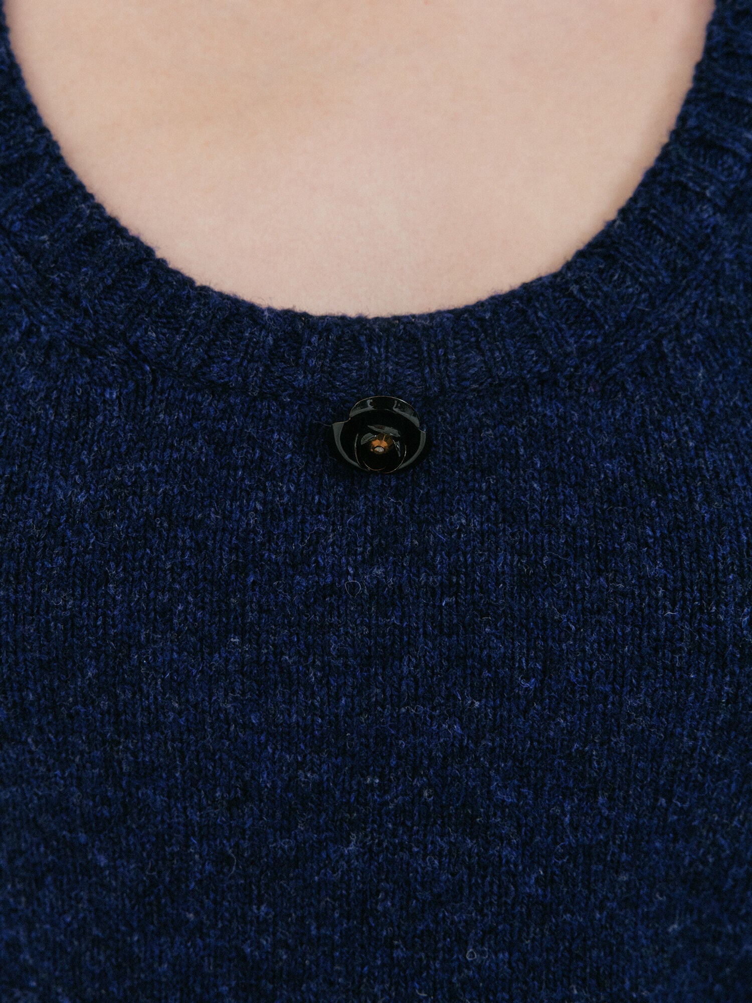 EENK ZIUP Sleeveless Knit Top - Navy