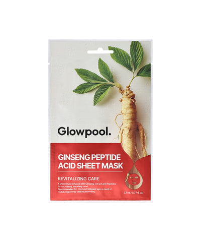 GLOWPOOL Glowful Ginseng Peptide Sheet Mask x 10EA