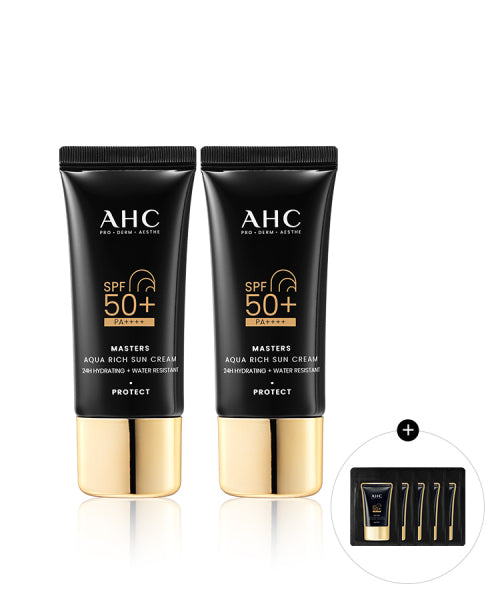 AHC AHC Masters Aqua Rich Sun Cream SPF 50+ 30ml Duo Set