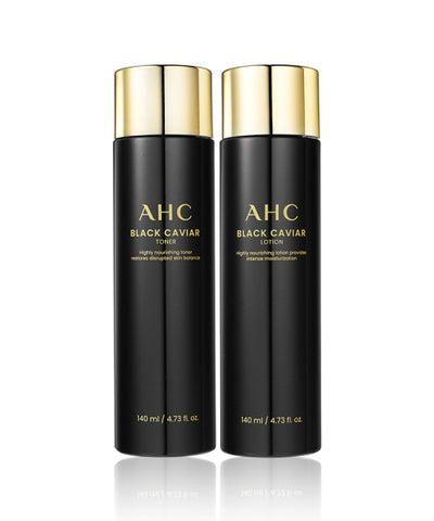 AHC Black Caviar Toner & Lotion Set 140ml