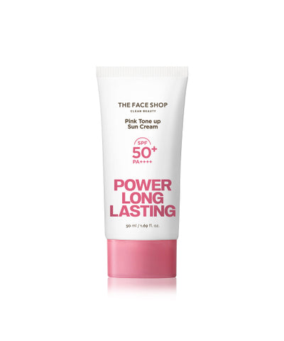 THE FACE SHOP Power Long Lasting Pink Tone Up Sun Cream 50ml