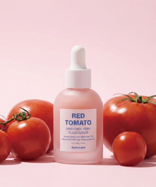 SUNNICORN [2pack] Red Tomato Bakuchiol PDRN Glass Serum 30ml