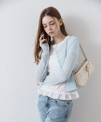 MIXXO MIXXO T-Shirt Hem Frill Short Sleeve