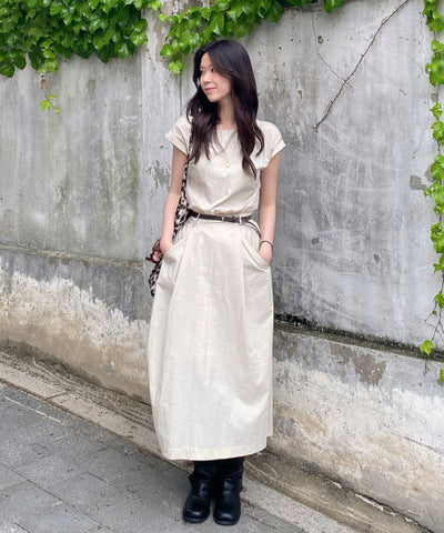 MIXXO Modern Belted Dress S