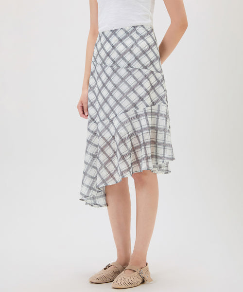 MIXXO MIXXO Skirt Diagonal Uncut Checked