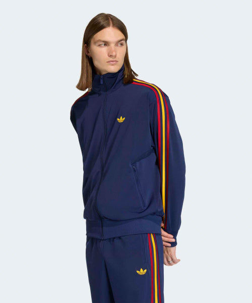 ADIDAS ADIDAS Firebird Track Top - Dark Blue:Yellow:Red