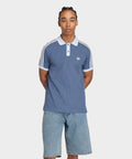 ADIDAS ADIDAS Waffle Knit Polo Shirt - Blue