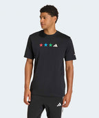 ADIDAS World Cup Map Graphic T-Shirt - Black