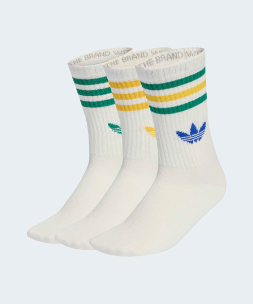 ADIDAS ADIDAS 3-stripe crew socks - White