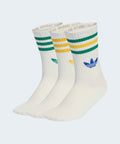 ADIDAS ADIDAS 3-stripe crew socks - White
