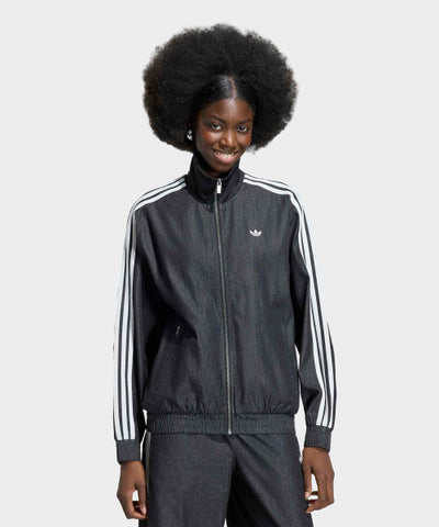 ADIDAS Denim Track Top - Medium Black Denim