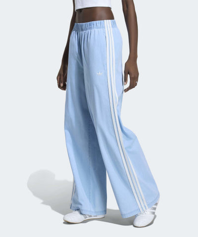 ADIDAS Denim Wide Leg Pants - Light Denim