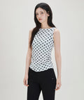MIXXO MIXXO T-Shirt Dot Boat Neck Sleeveless
