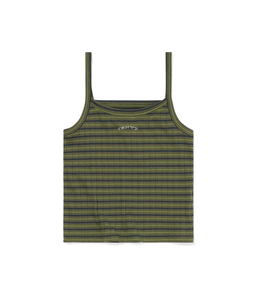 THISISNEVERTHAT THISISNEVERTHAT Sleeveless Striped W Top Green
