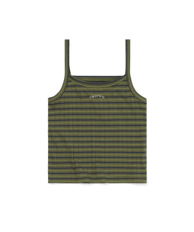 THISISNEVERTHAT Sleeveless Striped W Top Green