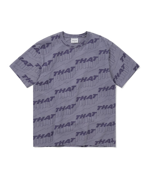 THISISNEVERTHAT THISISNEVERTHAT Stacked THAT Tee Purple Grey