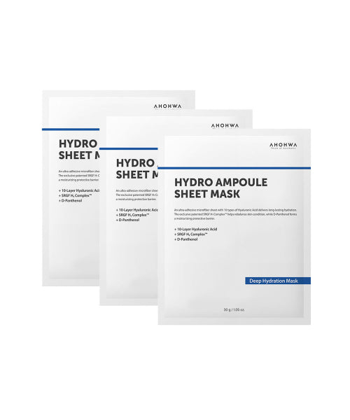 AHOHWA AHOHWA Hydro Ampoule Sheet Mask 3 Sets (15 Sheets)