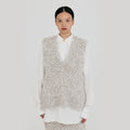 EENK ZIJI V-neck Knitted Vest - Gray