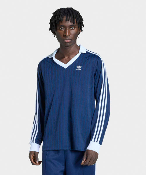 ADIDAS ADIDAS Pique Football Long Sleeve Tee - Night Indigo