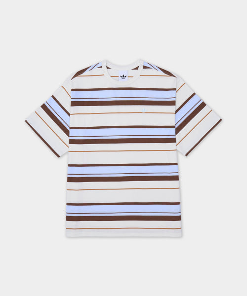 ADIDAS ADIDAS Summer Glow Stripe Tee - White