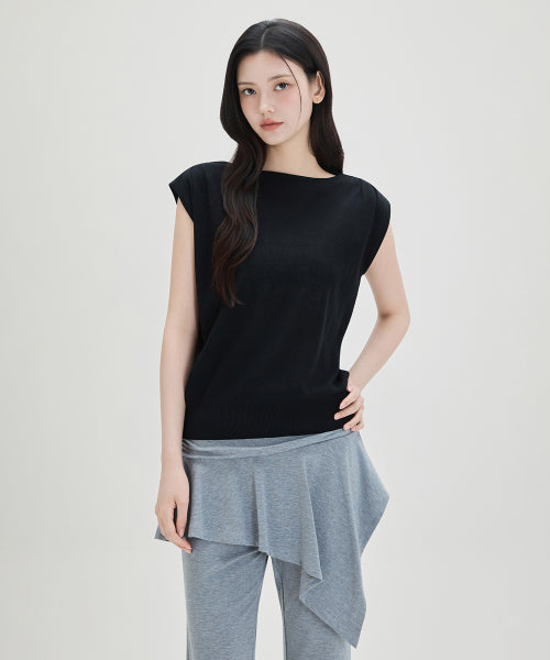 MIXXO MIXXO Knitwear Boat Neck Short Sleeve
