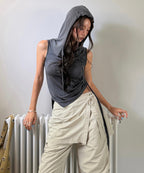 MIXXO MIXXO Sleeveless Hoodie T-Shirt C