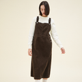 CHIQUITA CHIQUITA Overall Skirt Corduroy Brown