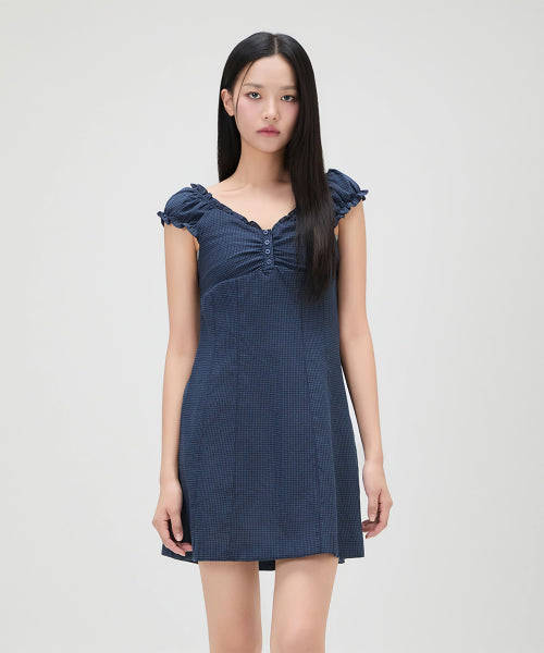 MIXXO MIXXO Puff Sleeve Mini Dress (C)