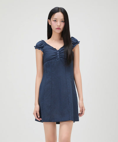 MIXXO Puff Sleeve Mini Dress (C)