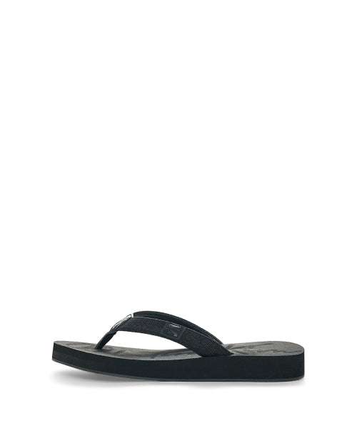 MATIN KIM MATIN KIM Denim Loop Flip Flop in Black