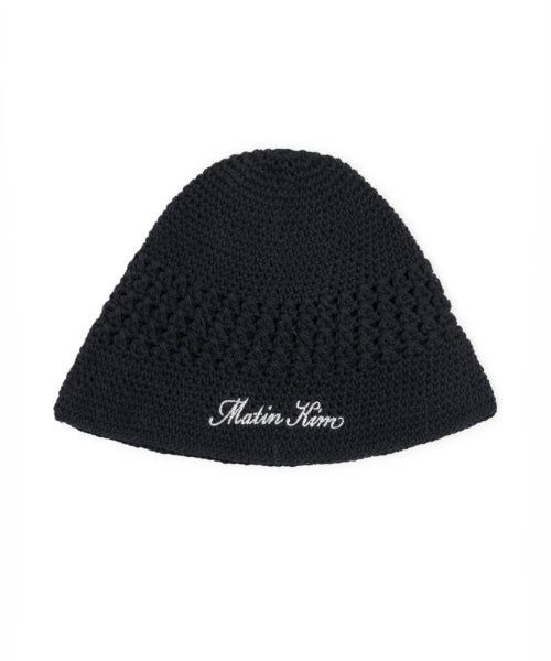 MATIN KIM MATIN KIM Crochet Cotton Bucket Hat