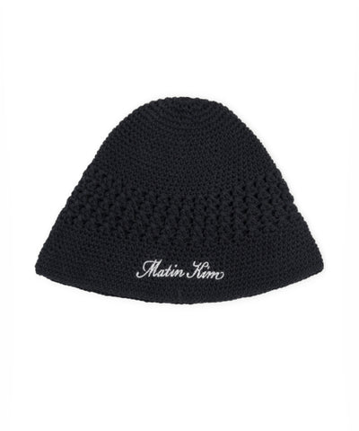 MATIN KIM Crochet Cotton Bucket Hat
