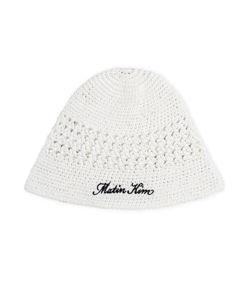 MATIN KIM MATIN KIM Crochet Cotton Bucket Hat