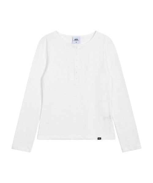 EMIS EMIS T-Shirt Henley Neck - Ivory