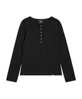 EMIS EMIS T-Shirt Henley Neck Black