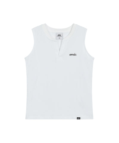EMIS T-Shirt Henley Neck Sleeveless Top