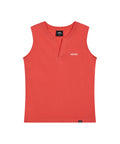 EMIS EMIS T-Shirt Henley Neck Sleeveless Top