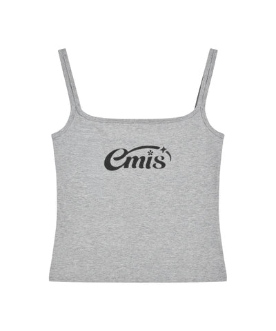 EMIS T-Shirt Double Sleeveless Top - Gray