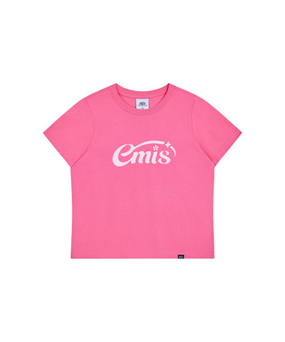EMIS T-Shirt Semi Crop Pink
