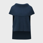 YCH OVERSIZED NECK CAPE NAVY (W24KT9081NV)